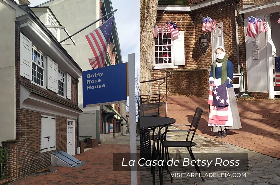 La casa de Betsy Ross es una de las cosas interesantes que ver en Filadelfia.