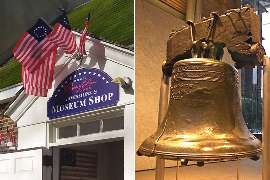 La Casa de Betsy Ross y la Campana de la Libertad algunas de las atracciones de Filadelfia.